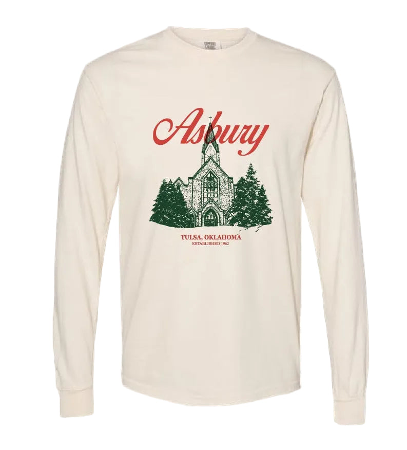 Asbury Classic Silhouette Long Sleeve Tee Ivory