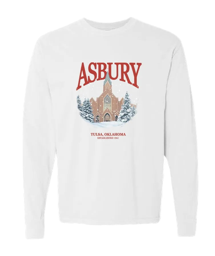 Asbury Winter Long Sleeve Tee White